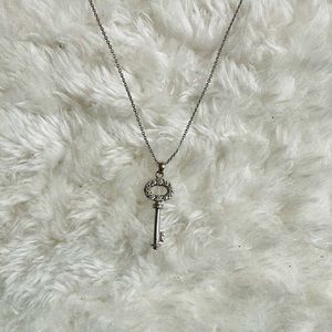 Sterling Silver Key Necklace by Bittersweet Jewelry
